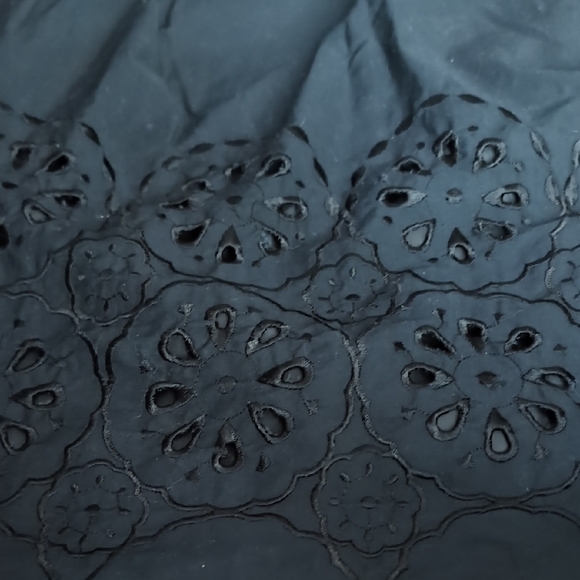 Jessica Black A-Line Skirt with Floral Embroidery - Picture 5 of 11